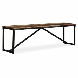 Bench Solid Reclaimed Wood 160x35x45 cm