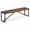 Bench Solid Reclaimed Wood 160x35x45 cm