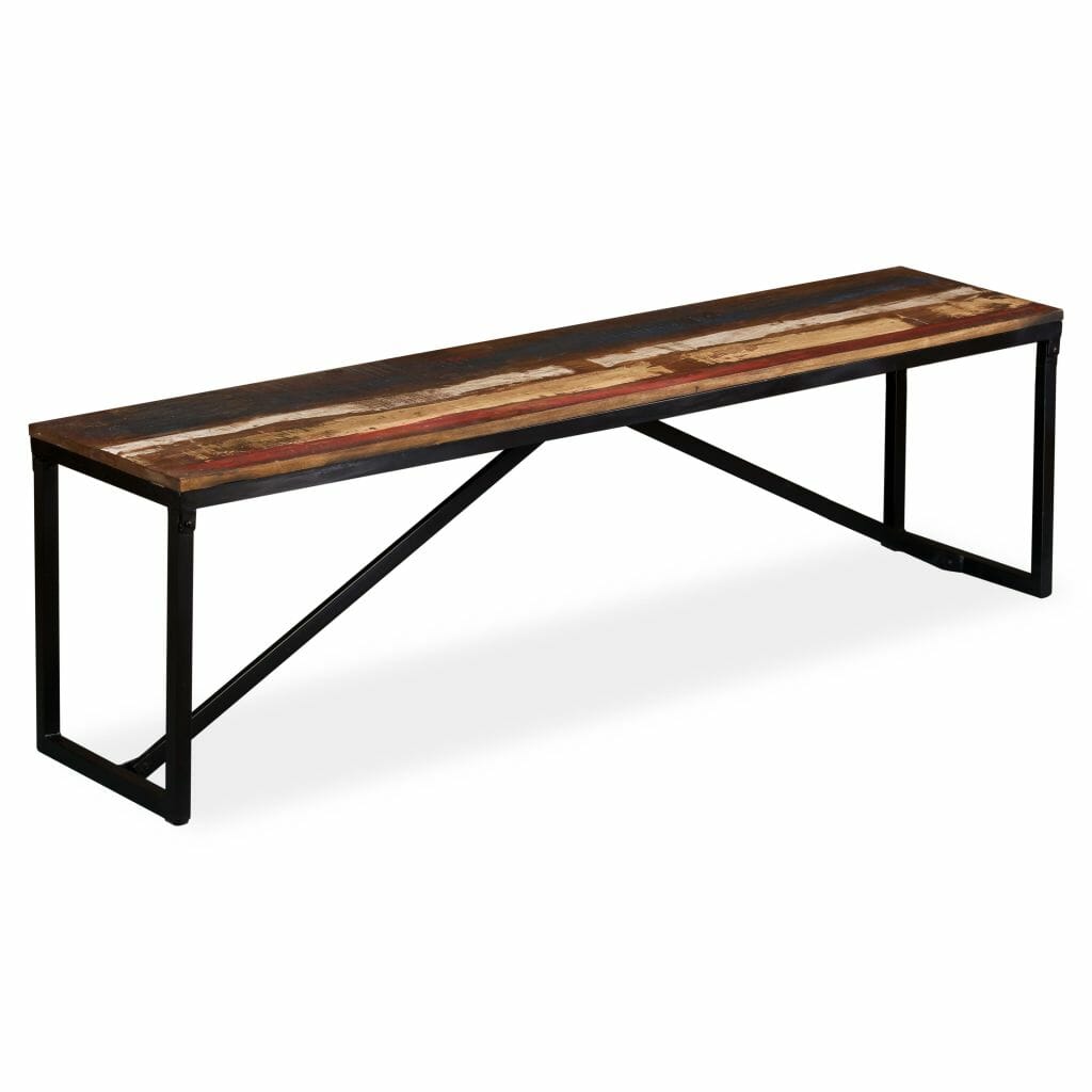 Bench Solid Reclaimed Wood 160x35x45 cm