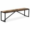 Bench Solid Reclaimed Wood 160x35x45 cm