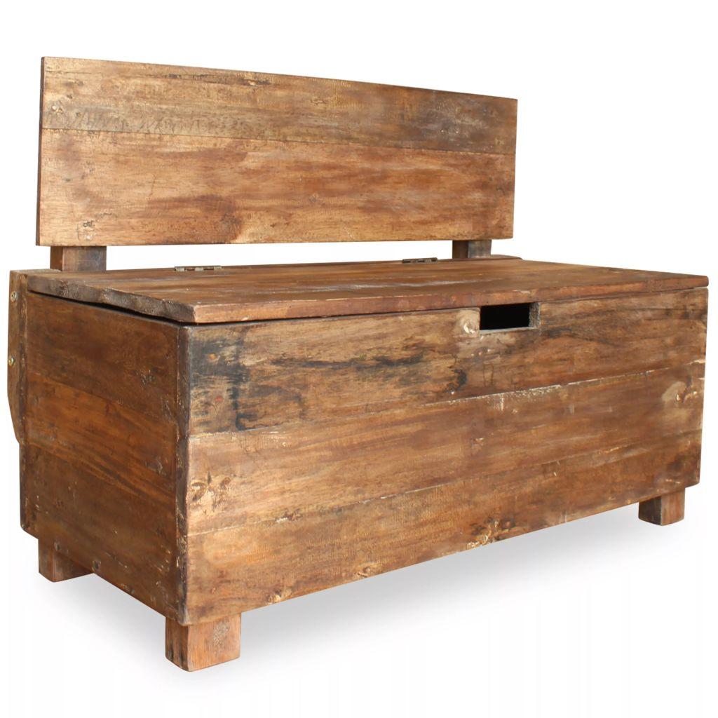 Bench Solid Reclaimed Wood 86x40x60 cm