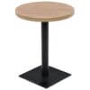 Bistro Table MDF and Steel Round 60x75 cm Oak Colour