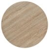 Bistro Table MDF and Steel Round 60x75 cm Oak Colour