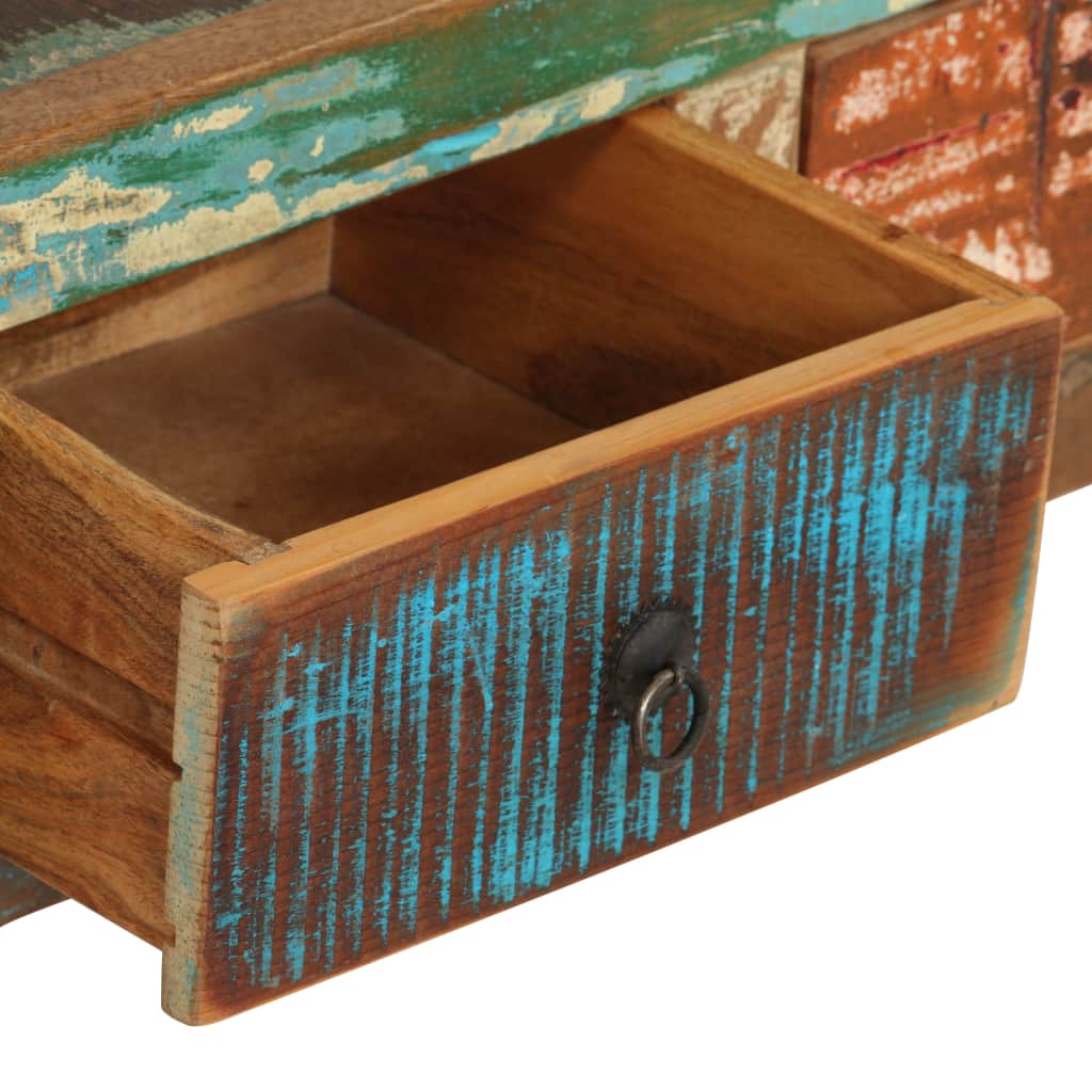 Bookcase Solid Reclaimed Wood 80x35x180 cm