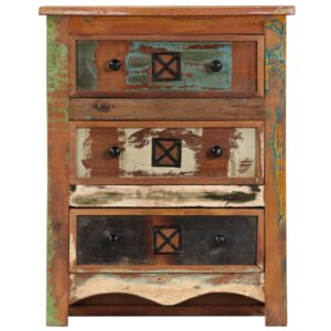 Chest of Drawers 60x30x75 cm Solid Reclaimed Wood