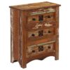 Chest of Drawers 60x30x75 cm Solid Reclaimed Wood