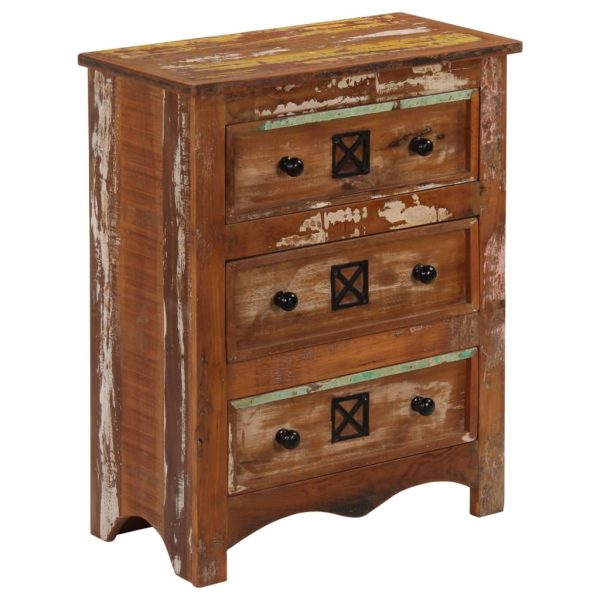 Chest of Drawers 60x30x75 cm Solid Reclaimed Wood