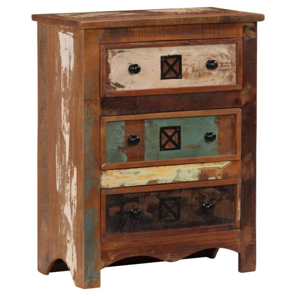 Chest of Drawers 60x30x75 cm Solid Reclaimed Wood