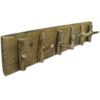 Coat Rack Solid Reclaimed Wood 60x15 cm