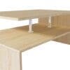 Coffee Table Chipboard 90x59x42 cm Oak