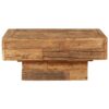 Coffee Table Solid Reclaimed Sleeper Wood 70x70x30 cm