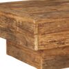 Coffee Table Solid Reclaimed Sleeper Wood 70x70x30 cm