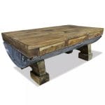 Coffee Table Solid Reclaimed Wood 90x50x35 cm 1