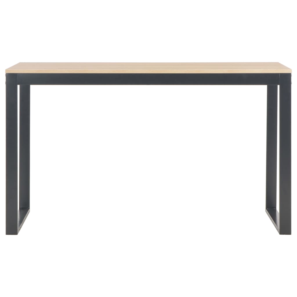 Computer Desk Black and Oak 120x60x73 cm