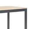 Computer Desk Black and Oak 120x60x73 cm