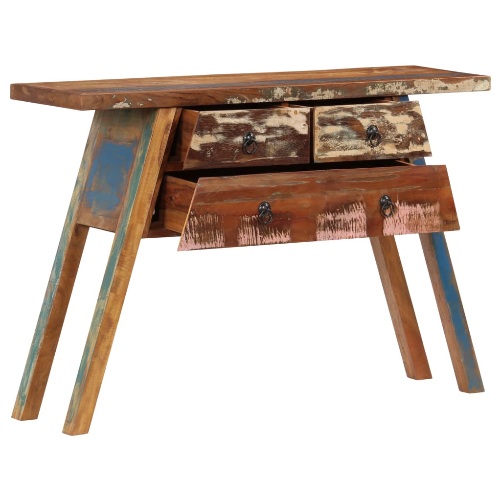 Console Table 110x30x75 cm Solid Reclaimed Wood
