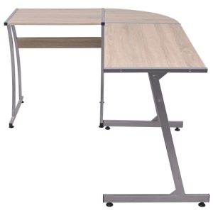 Corner Desk L-Shaped Oak