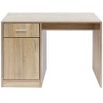 Desk with Drawer and Cabinet Oak 100x40x73 cm 4