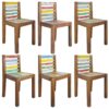 Dining Chairs 6 pcs Solid Reclaimed Boat Wood 45x45x85 cm