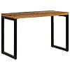 Dining Table 115x55x76 cm Solid Reclaimed Wood and Steel