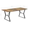Dining Table 180x90x76 cm Solid Reclaimed Wood