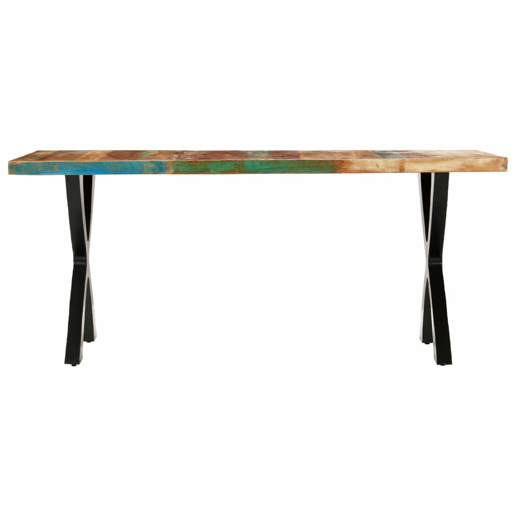 Dining Table 180x90x76 cm Solid Reclaimed Wood