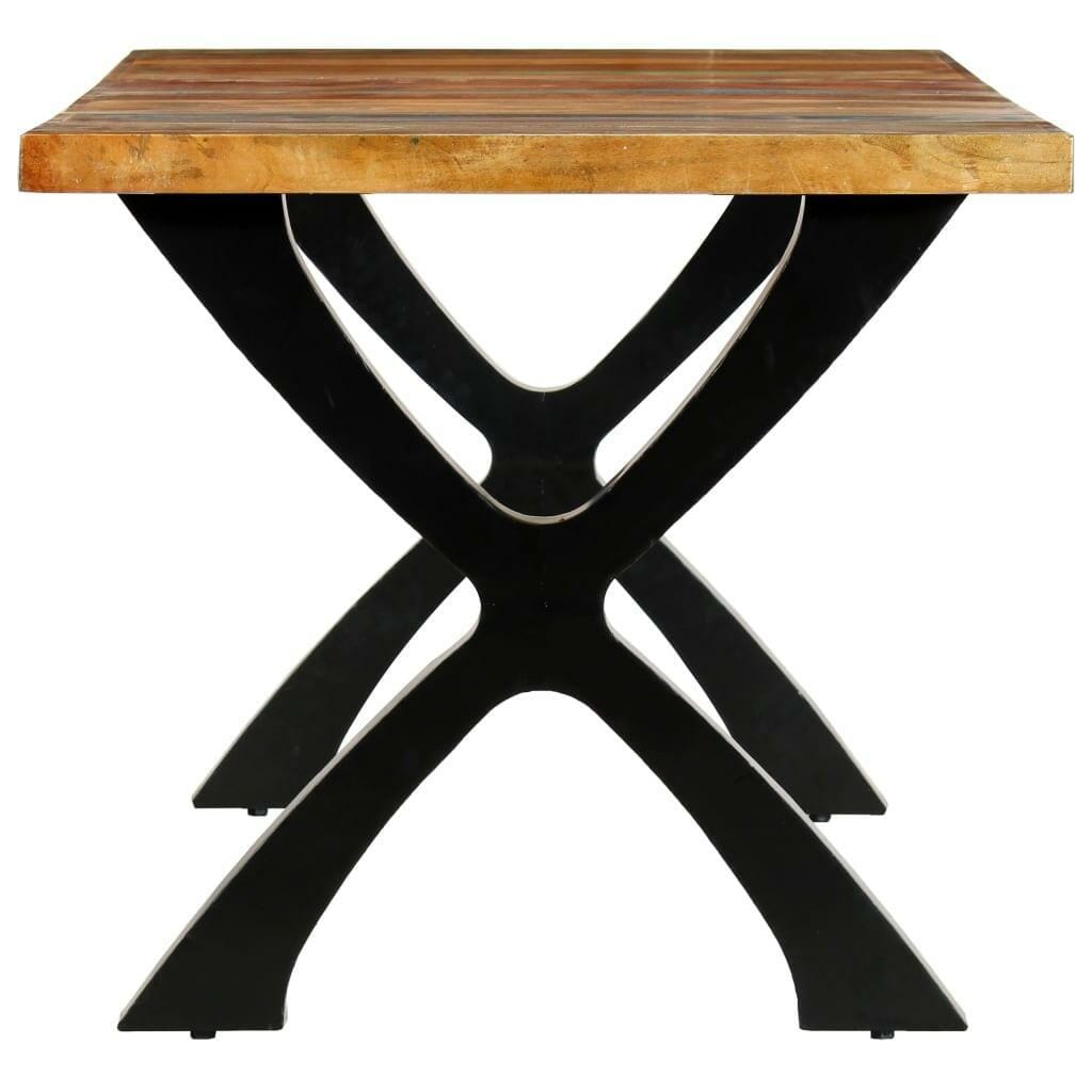 Dining Table 180x90x76 cm Solid Reclaimed Wood