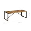 Dining Table 220x100x75 cm Solid Reclaimed Wood