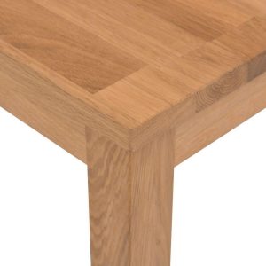 Dining Table Solid Oak 117x67x73 cm