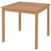Dining Table Solid Oak 75x75x73 cm