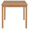Dining Table Solid Oak 75x75x73 cm