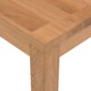 Dining Table Solid Oak 75x75x73 cm
