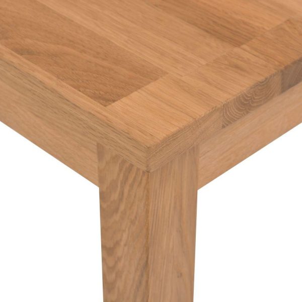 Dining Table Solid Oak 75X75X73 Cm