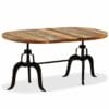 Dining Table Solid Reclaimed Wood and Steel 180 cm