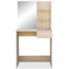 Dressing Table Chipboard 75x40x141 cm Oak