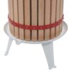 Fruit and Wine Press with Cloth Bag 24 L Oak Wood