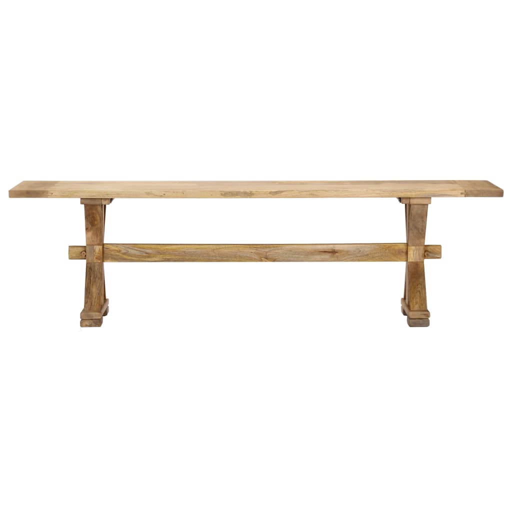 Hall Bench 160x35x45 cm Solid Mango Wood