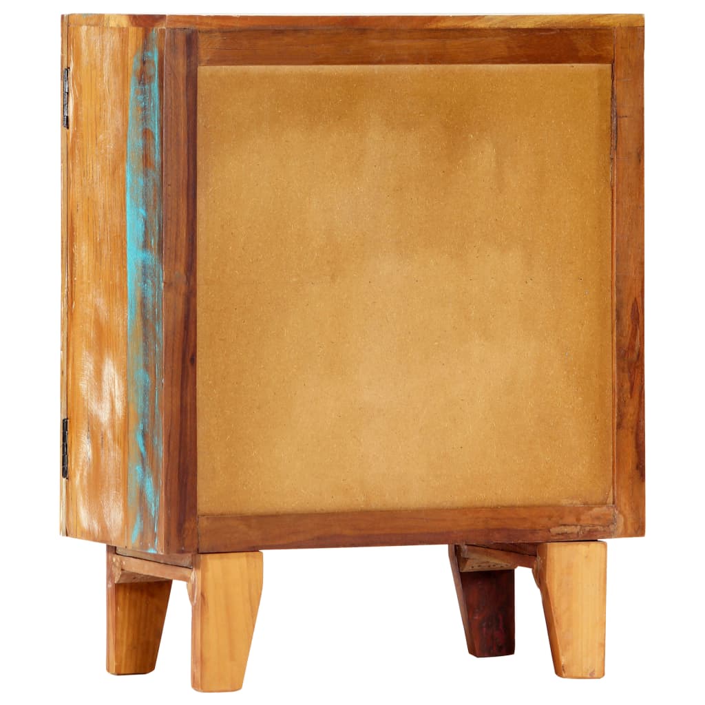 Hand Carved Sideboard 60x30x75 cm Solid Reclaimed Wood