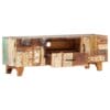 Hand Carved TV Cabinet 120x30x40 cm Solid Reclaimed Wood