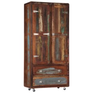 Highboard 89x42x183 cm Solid Reclaimed Wood