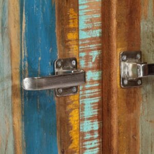 Highboard 90x35x183 cm Solid Reclaimed Wood