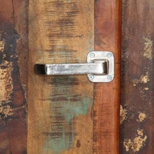 Highboard 90x42x142 cm Solid Reclaimed Wood