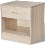 Nightstand 2 pcs with Drawer Oak Colour 5