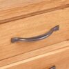 Nightstand with 3 Drawers 40x30x54 cm Solid Oak Wood