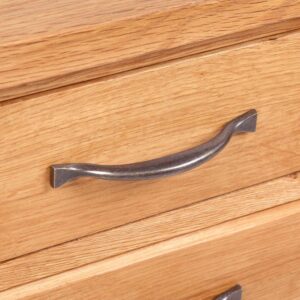 Nightstand with 3 Drawers 40x30x54 cm Solid Oak Wood