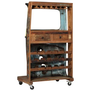 Rickshaw Wine Cabinet 100x60x172 cm Solid Reclaimed Wood
