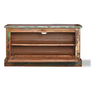 Shoe Storage Bench Solid Reclaimed Wood