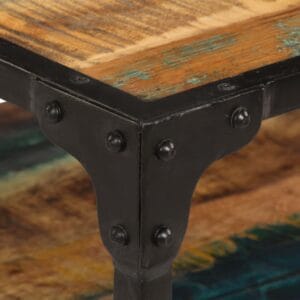 Side Table Solid Reclaimed Wood 45x45x40 cm