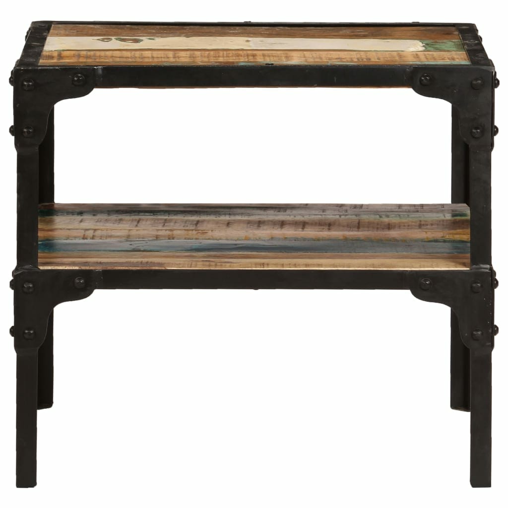 Side Table Solid Reclaimed Wood 45x45x40 cm