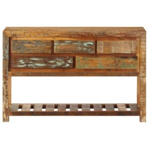 Sideboard 120x30x75 cm Solid Reclaimed Wood